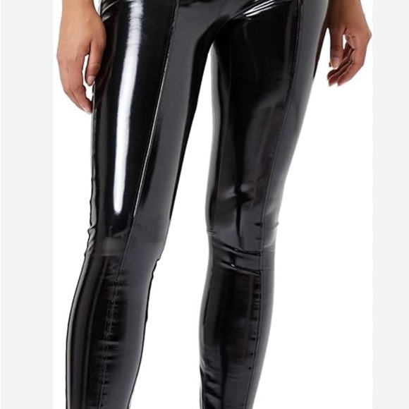 Spanks Pleather Leggings - Picture 2 of 8
